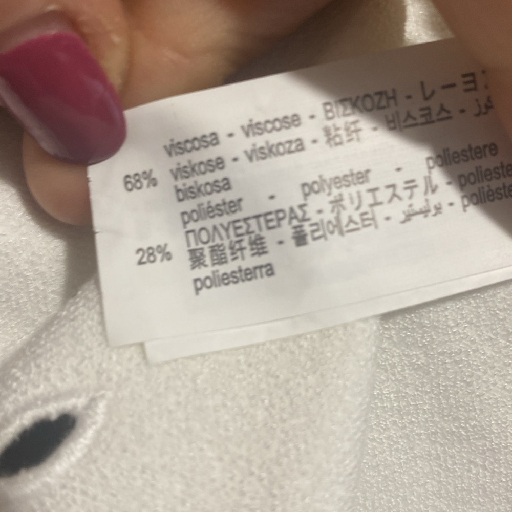 Zara NWT embroidered stretch knit top - Picture 4 of 4